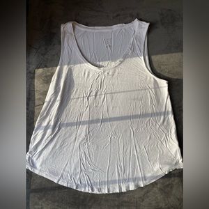 A NEW DAY, WHITE WOMENS TANK, SIZE L